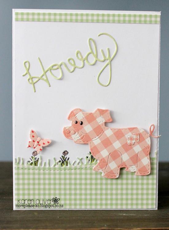 Frantic Stamper Precision Die - Stitched Pig