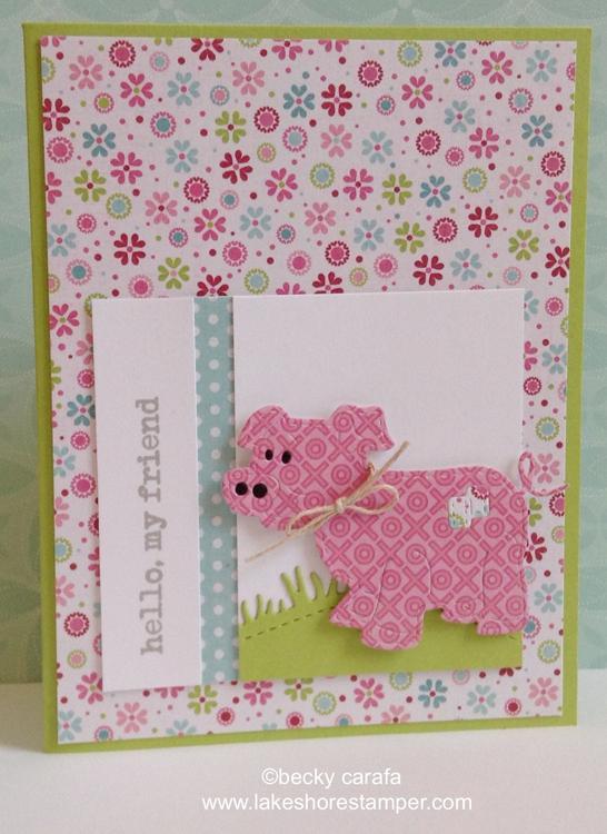 Frantic Stamper Precision Die - Stitched Pig