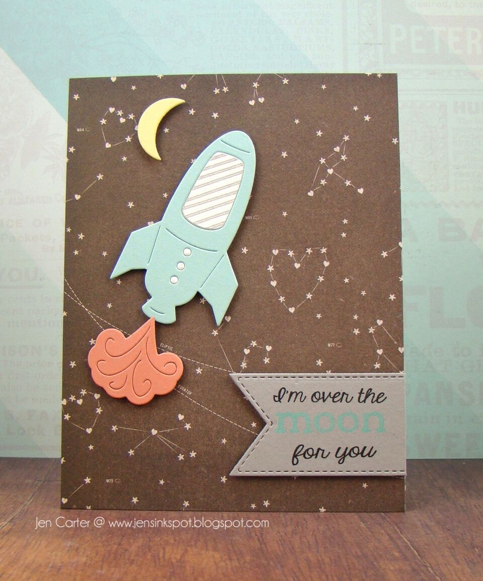 Frantic Stamper Clear Stamp Set - Sentiments From Space