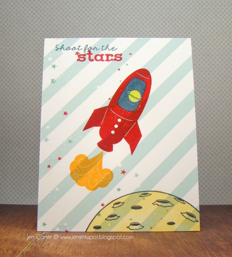 Frantic Stamper Clear Stamp Set - The Final Frontier (4"x8")