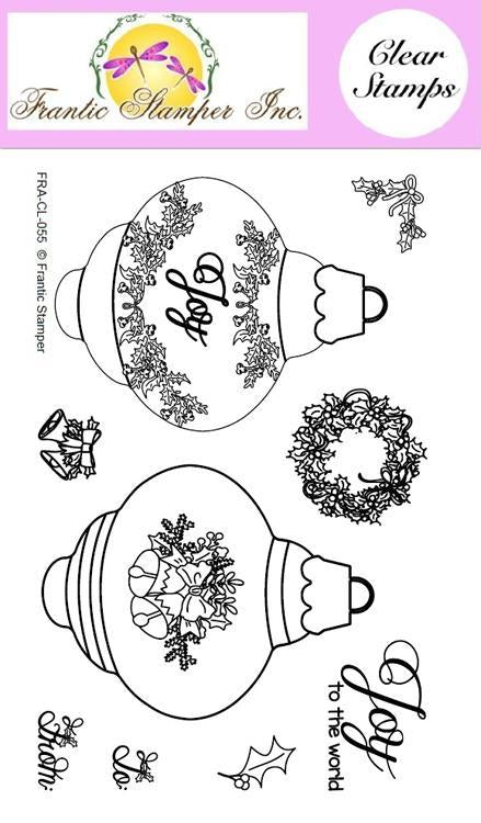 Frantic Stamper Clear Stamp Set - Ivy Bubble Ornament