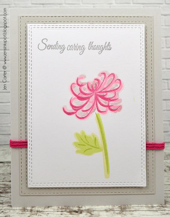 Frantic Stamper Clear Stamp Set - 3-Step Chrysanthemums