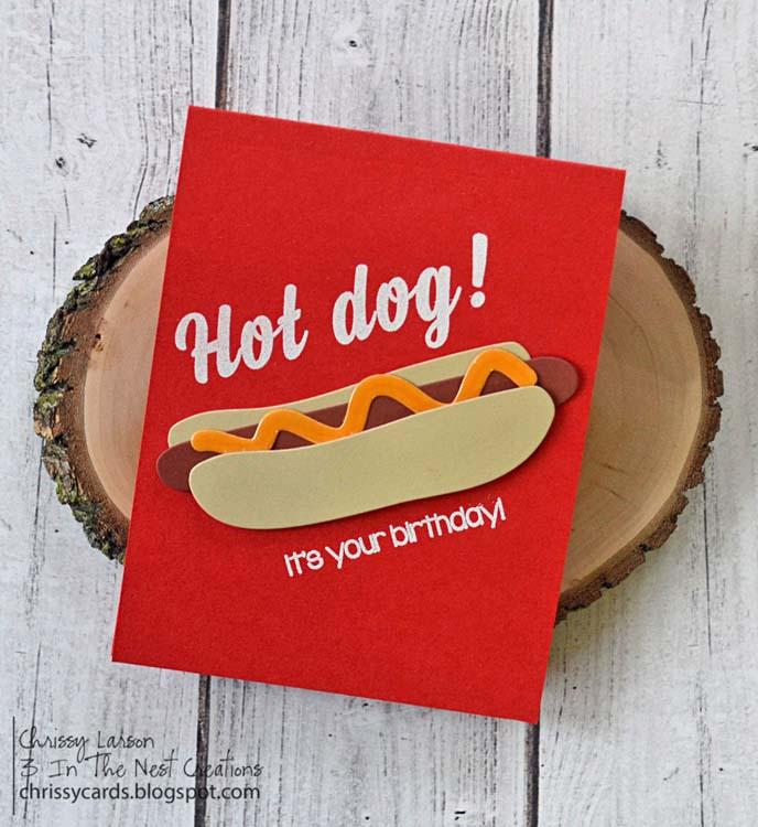 Frantic Stamper Clear Stamp Set - Hot Dog Sentiments