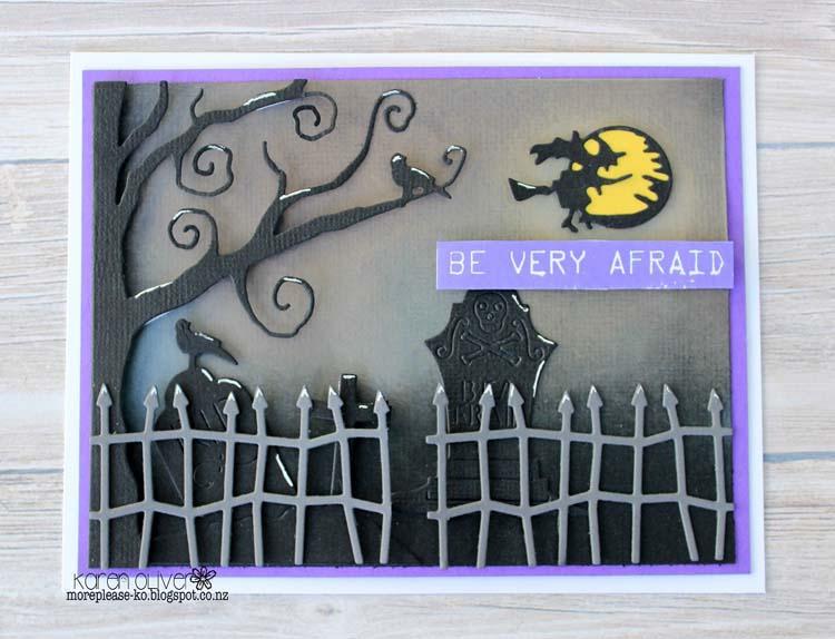 Frantic Stamper Clear Stamp Set - Retro Label Maker Halloween Sentiments