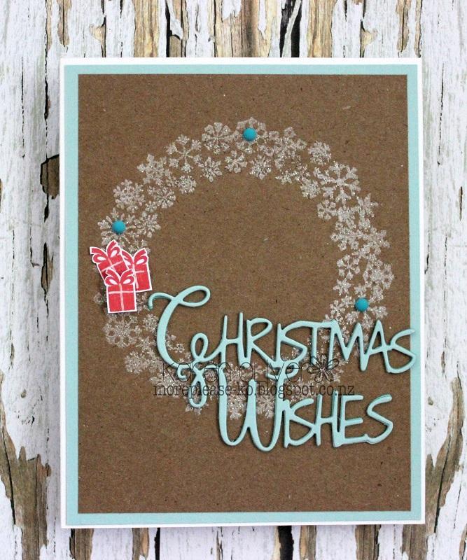 Frantic Stamper Clear Stamp Set - Snowflake Wreath