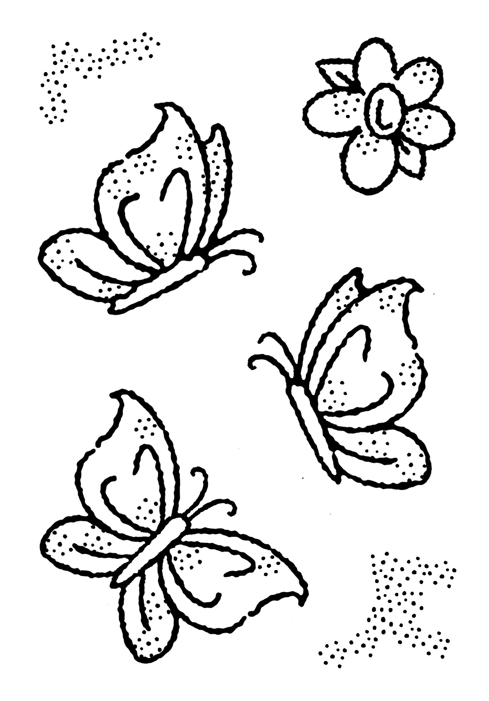 Woodware Clear Singles Little Butterflies 3.8 in x 2.6 in Stamp