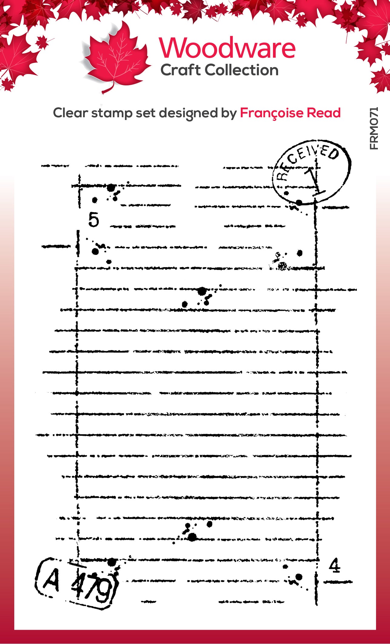 Woodware Clear Singles Mini Notebook Page 3 in x 4 in Stamp