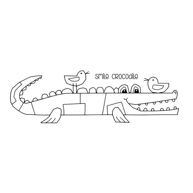 Woodware Clear Singles Smile Crocodile