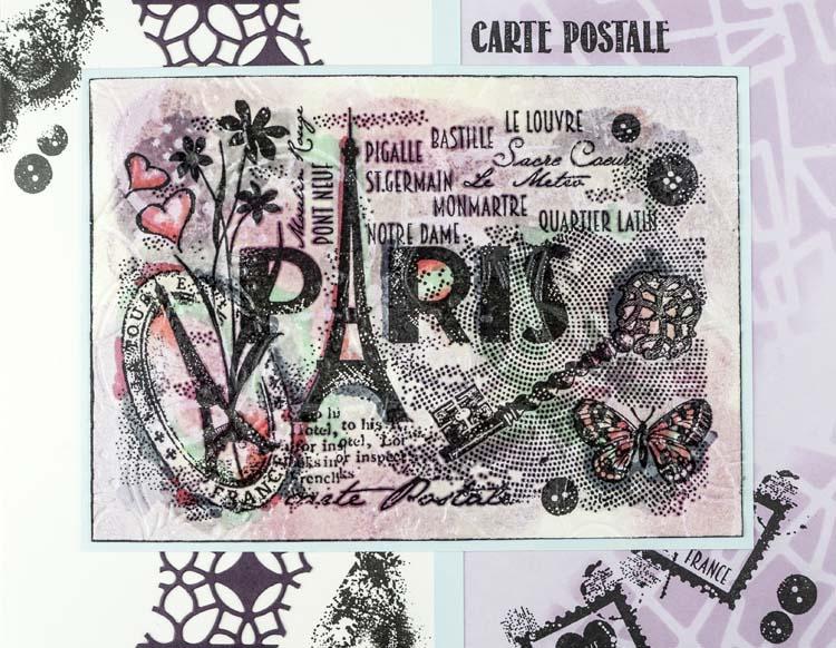 Woodware Clear Singles Paris Postcard