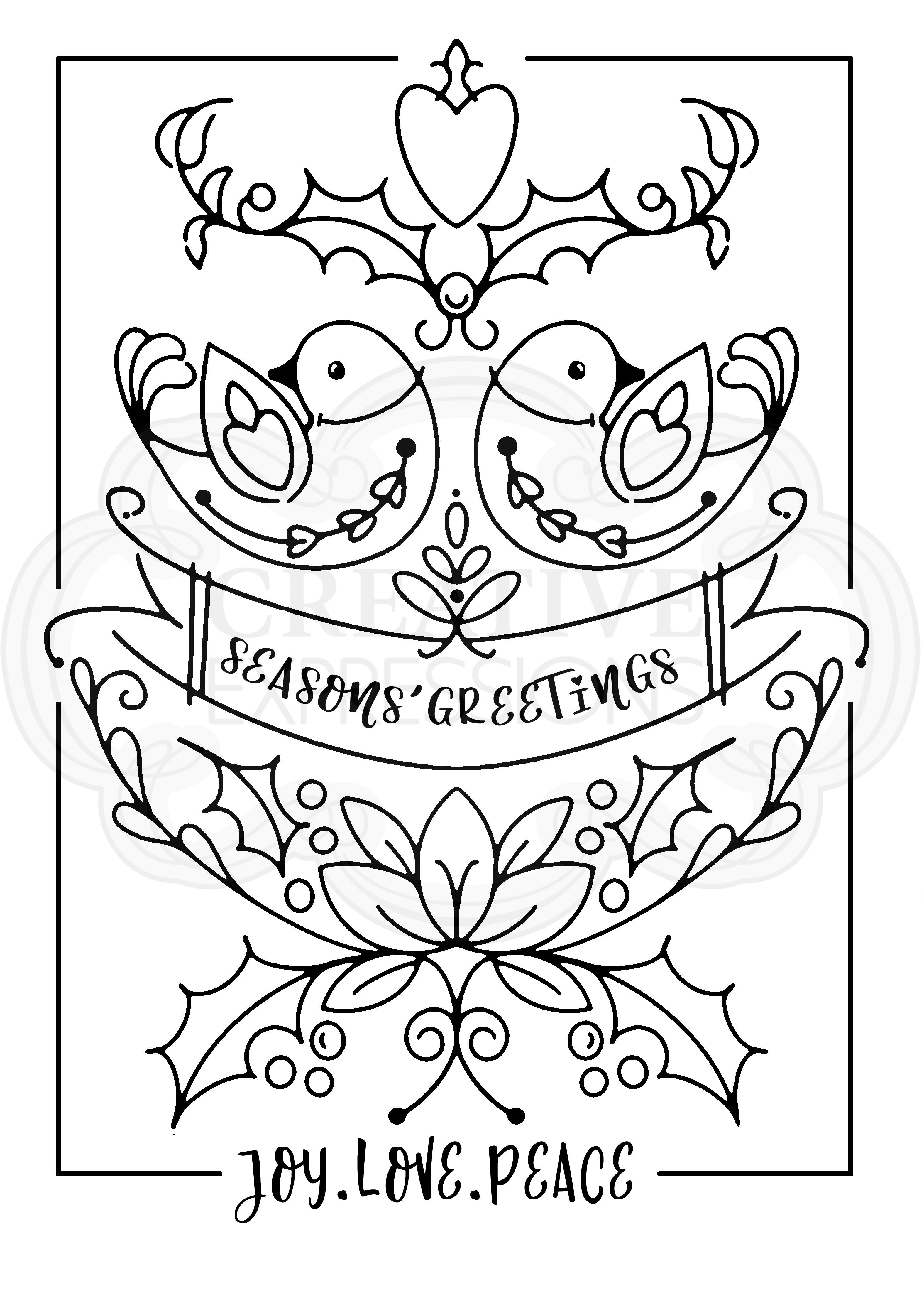 Woodware Clear Singles Two Turtles 4 in x 6 in Stamp