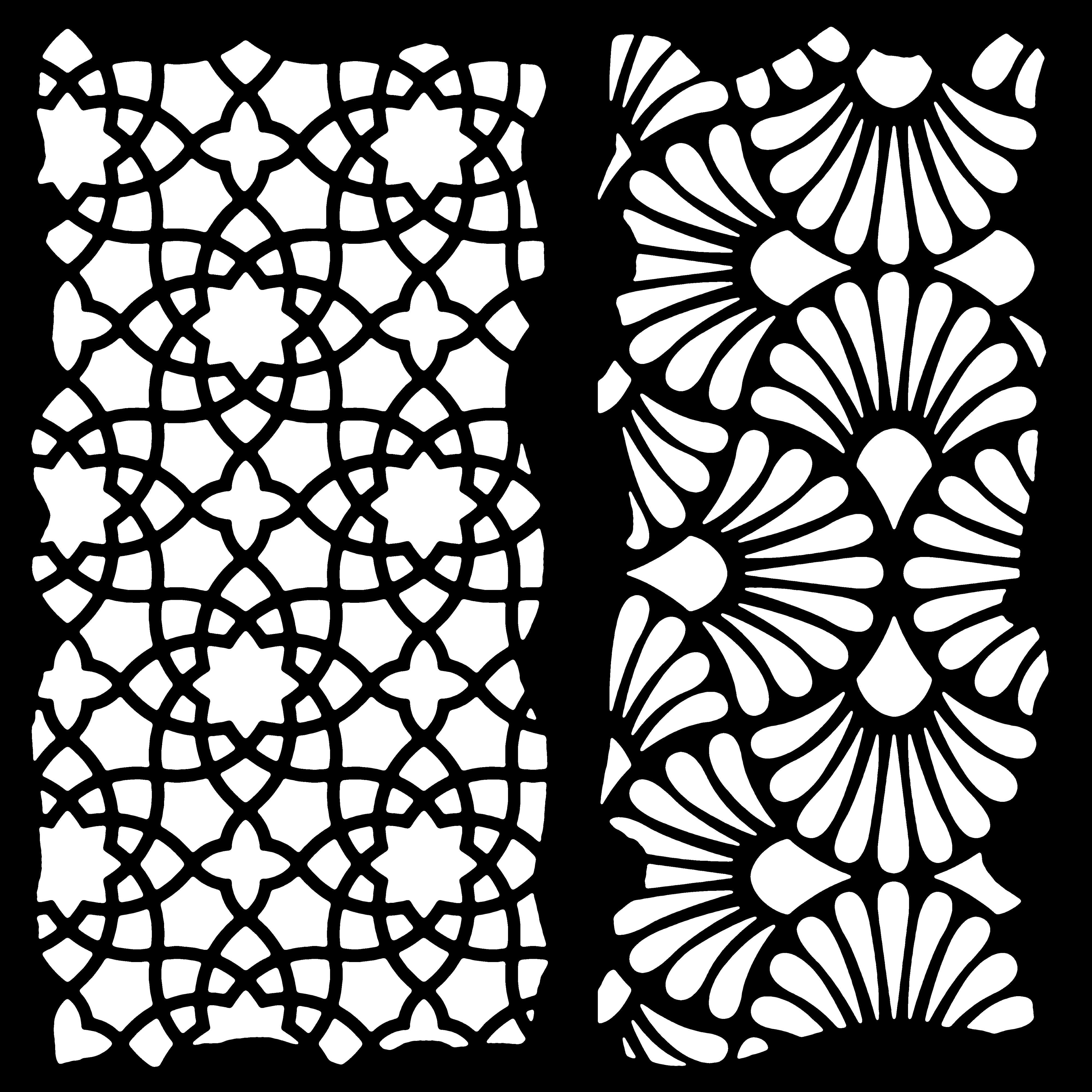 Woodware Arabesque 6 in x 6 in Stencil