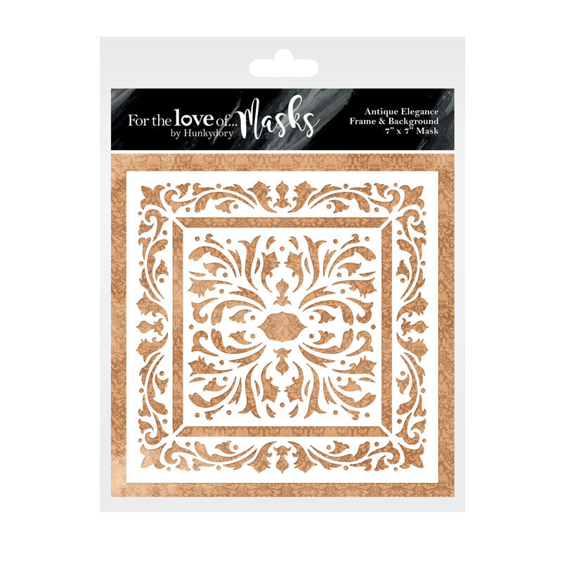 For The Love Of Masks - Antique Elegance Frame & Background