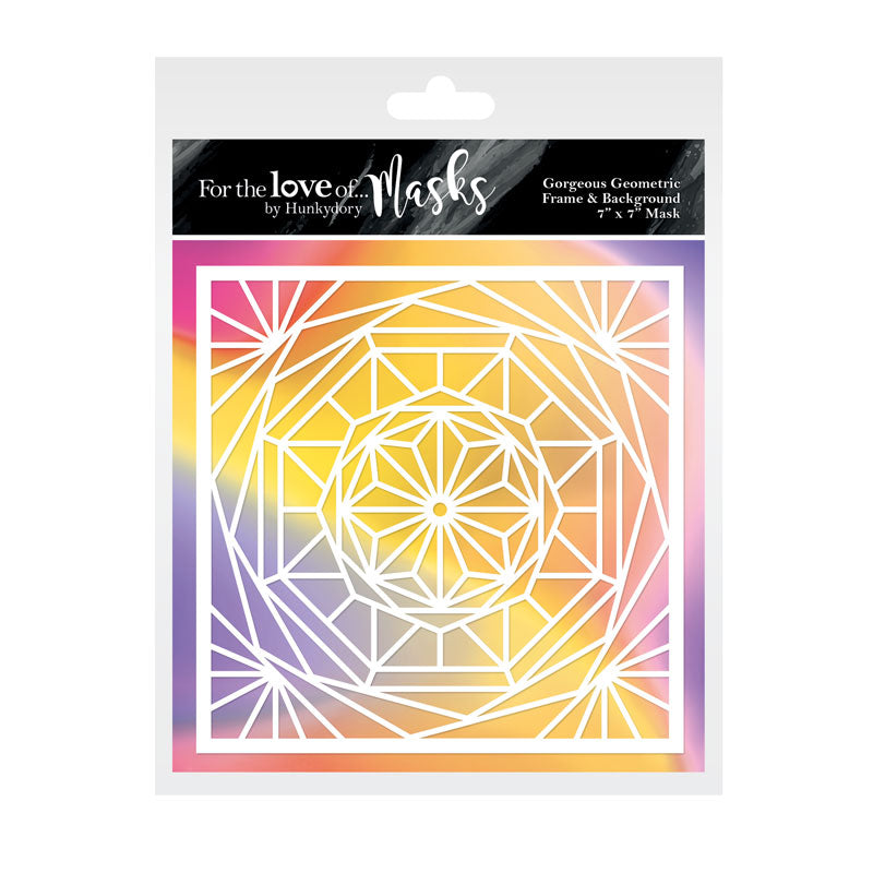 For the Love of Masks - Gorgeous Geometric Frame & Background