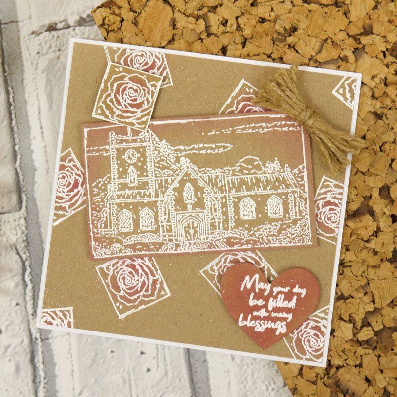 For the Love of Stamps - Village Church A6 Stamp Set