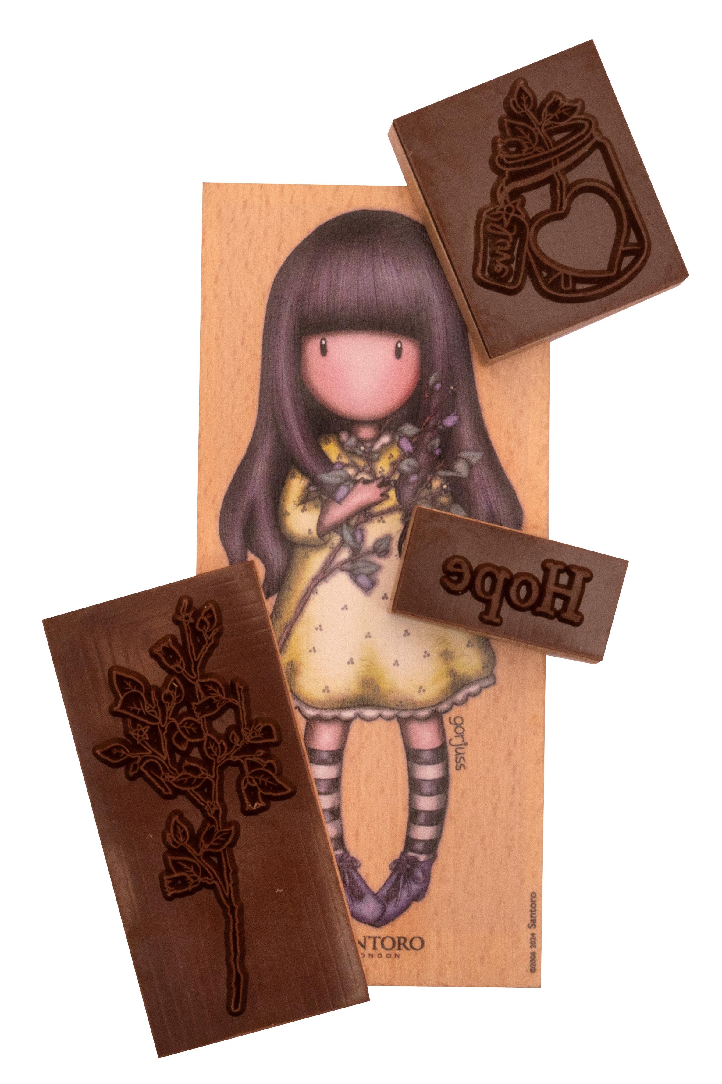 SAN Rubber Stamp Gorjuss - Be Kind Hope 105x148x15mm 4 PC nr.578