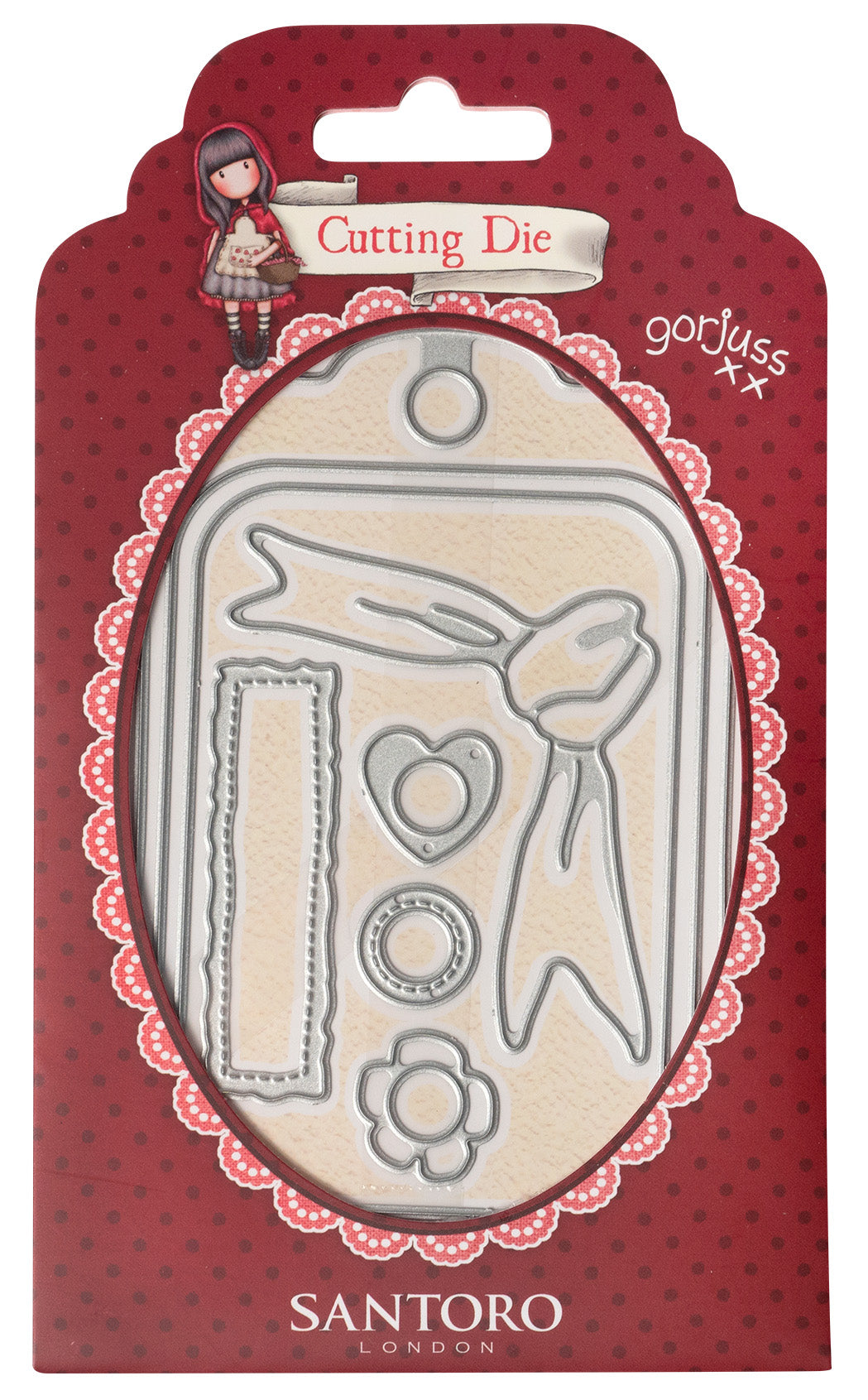 GOR Cutting Die Gift Tag Gorjuss 77x121x1mm 8 PC nr.475