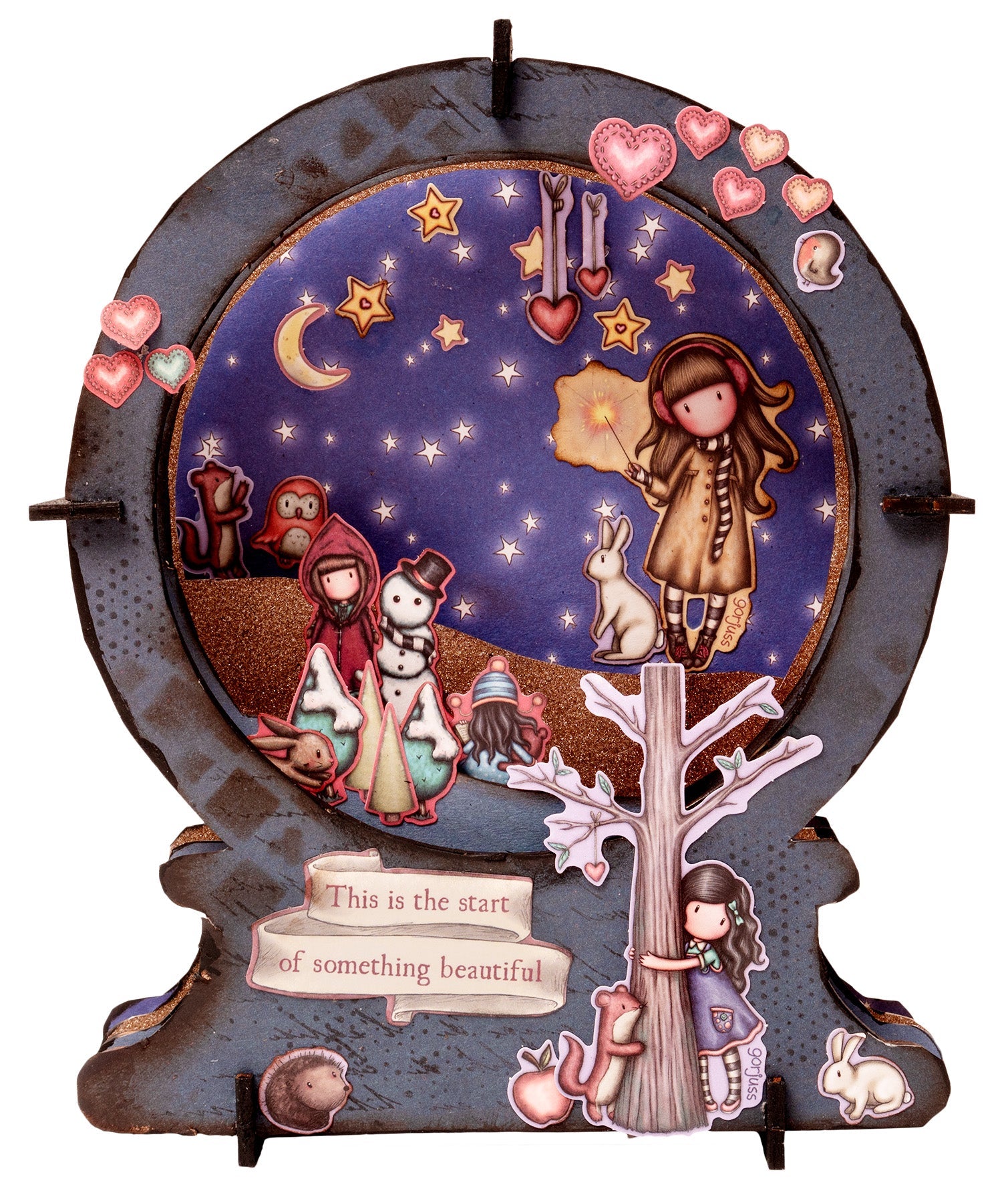 SAN Cling Stamp Growing Together Gorjuss Essentials 120x170x5mm 7 PC nr.521