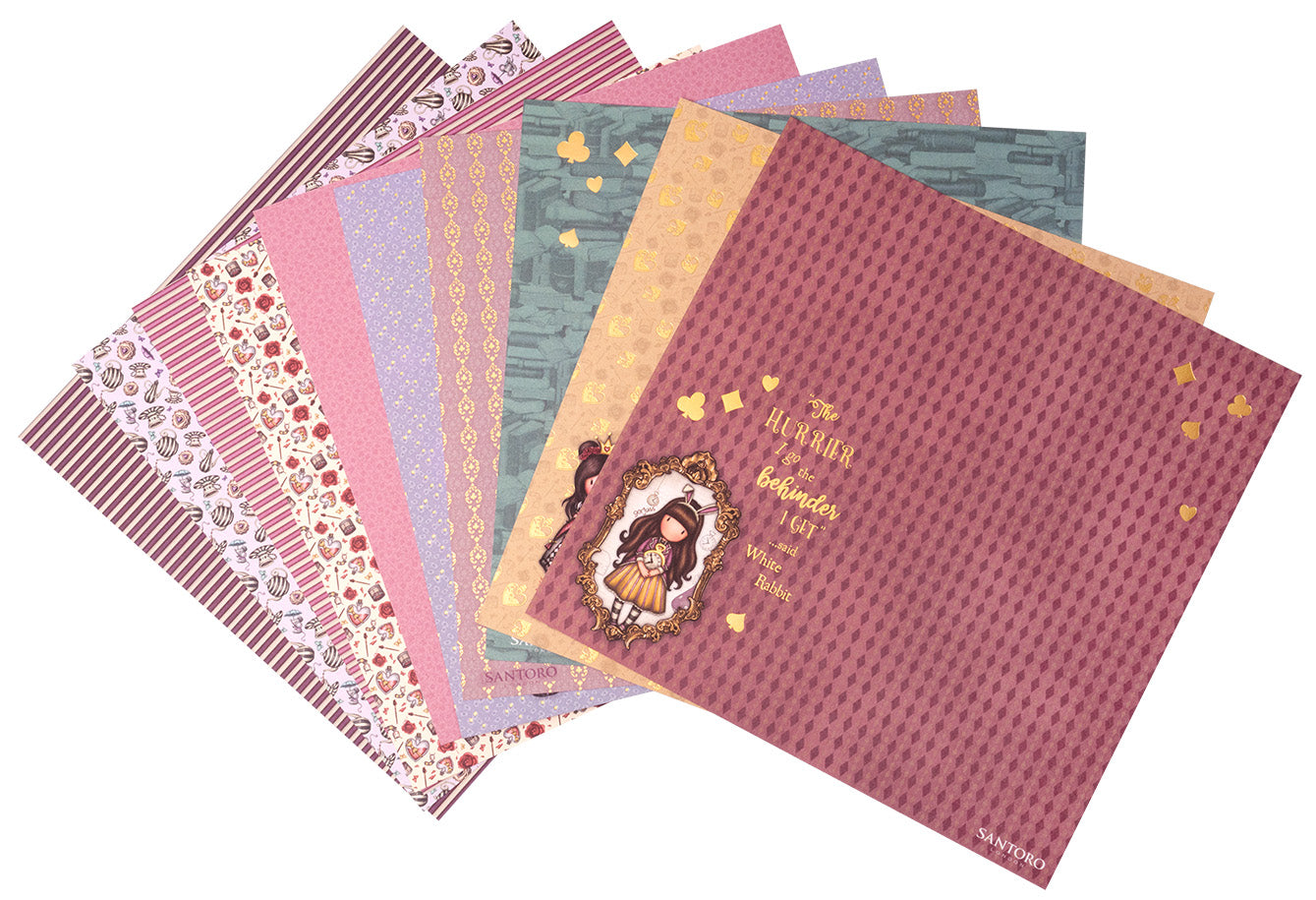 GOR Paper Set 5x2 Double-Sided Designs Wonderland 203x203x3mm 10 SH nr.22