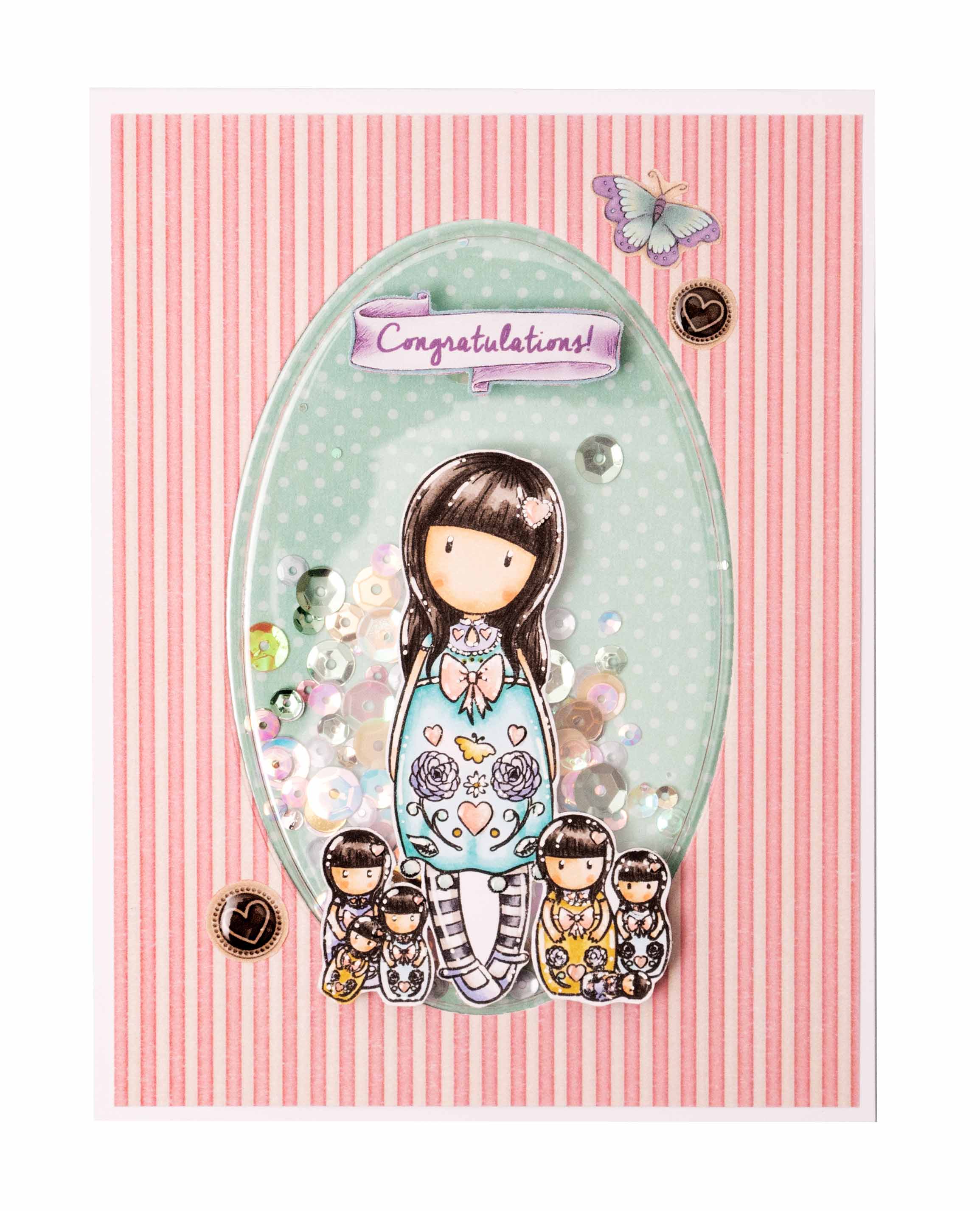 GOR Paper Set 5x2 Double-Sided Designs Gorjuss 203x203xmm 10 SH nr.19