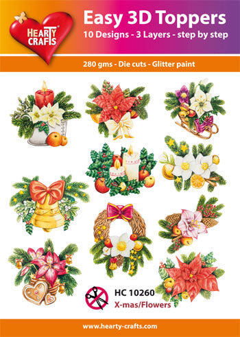 Easy 3D - Christmas Flowers