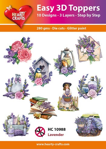 Hearty Crafts Easy 3D Toppers - Lavender