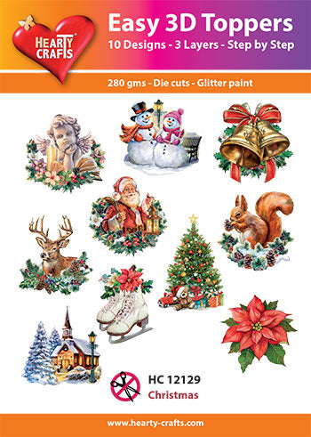 Hearty Craft  Easy 3D Topper Christmas