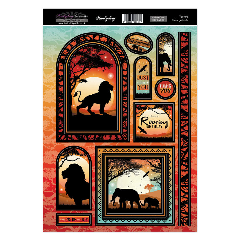 Hunkydory Topper Favourites - You Are Unforgettable