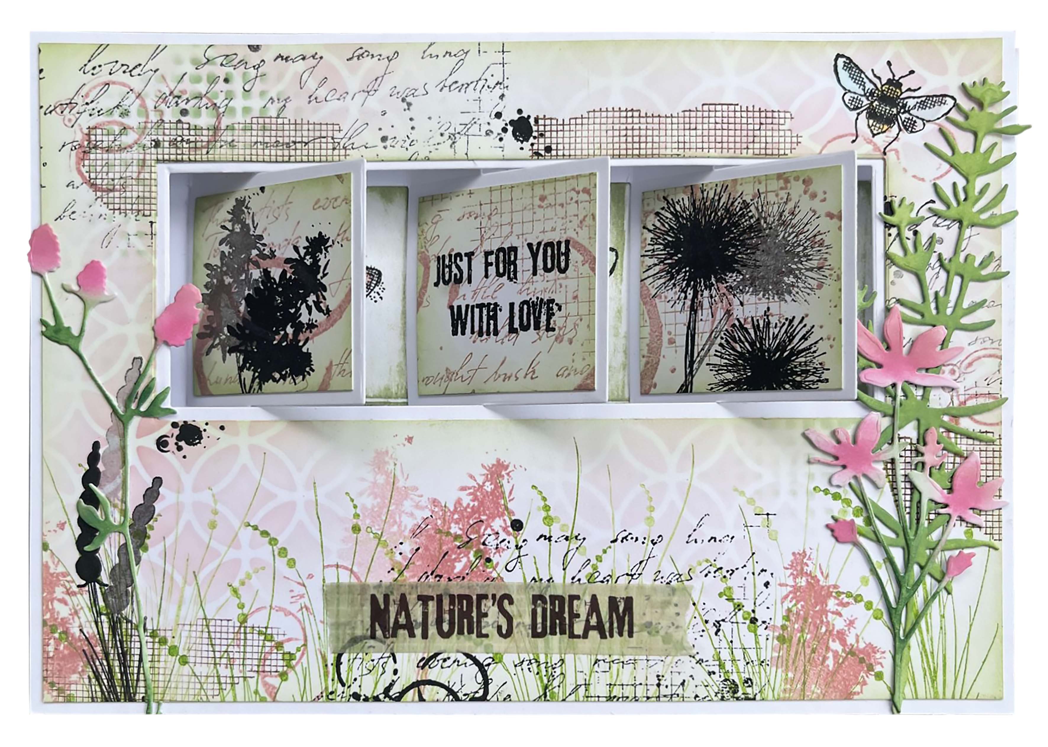 HEN Mask Background Builder Natures Dream 150x210x1mm 1 PC nr.239