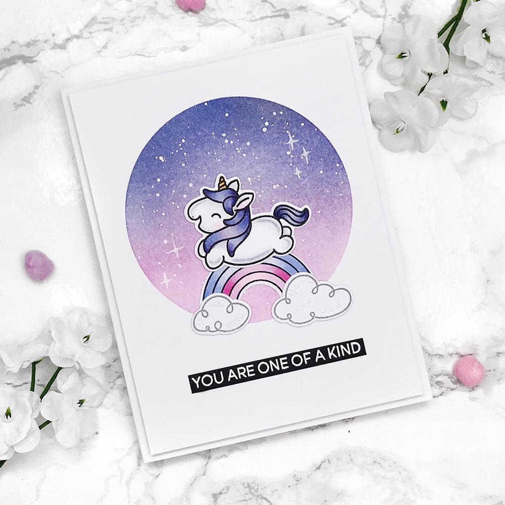 Fluffy Puffy Unicorns Stamps