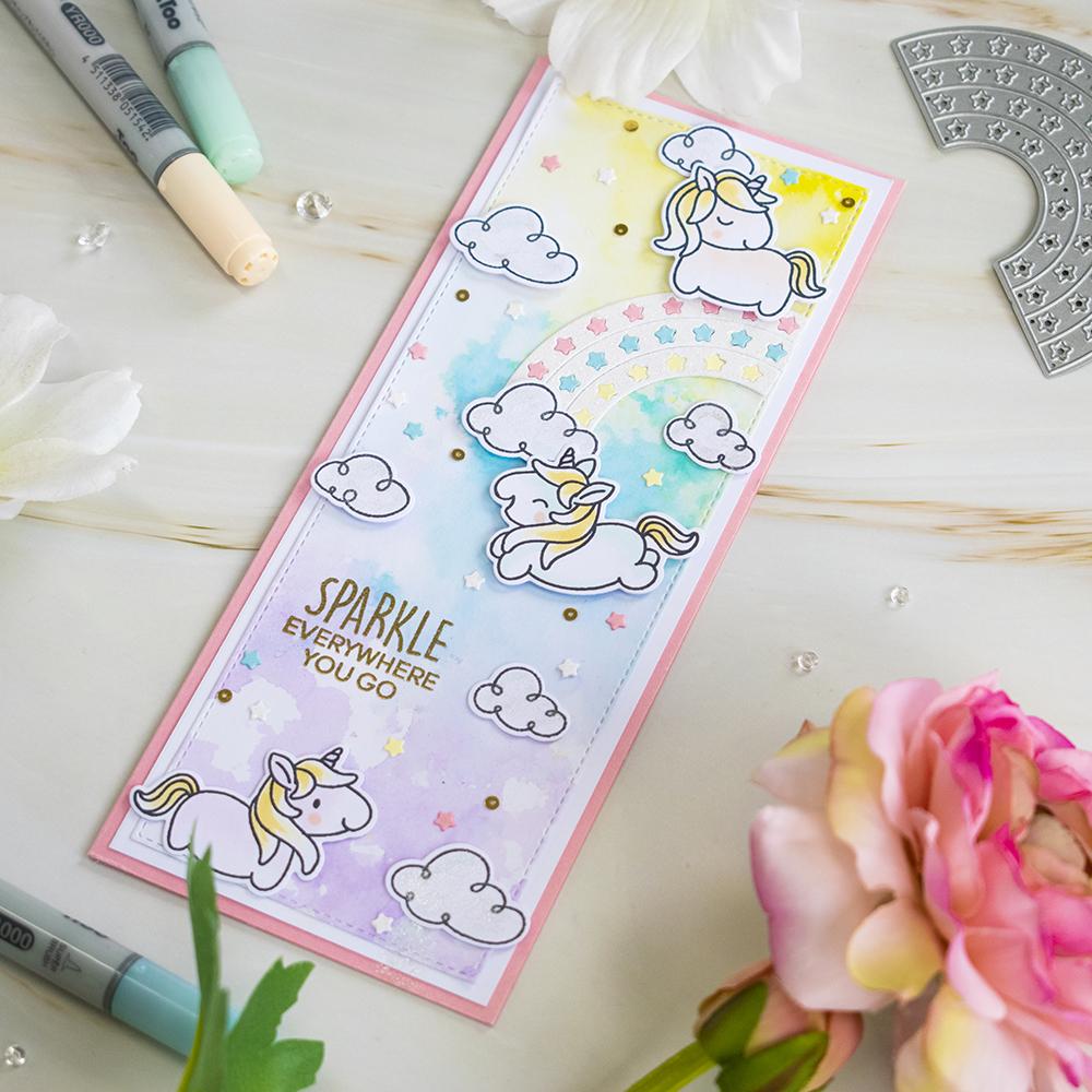 Fluffy Puffy Unicorns Stamps