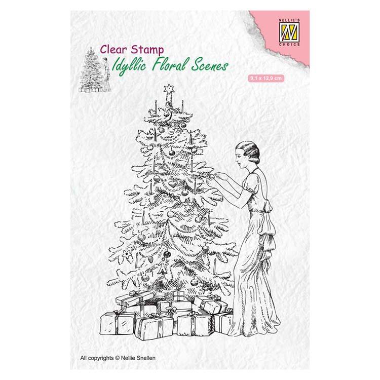 Nellie's Choice Clear Stamp Vintage Christmas