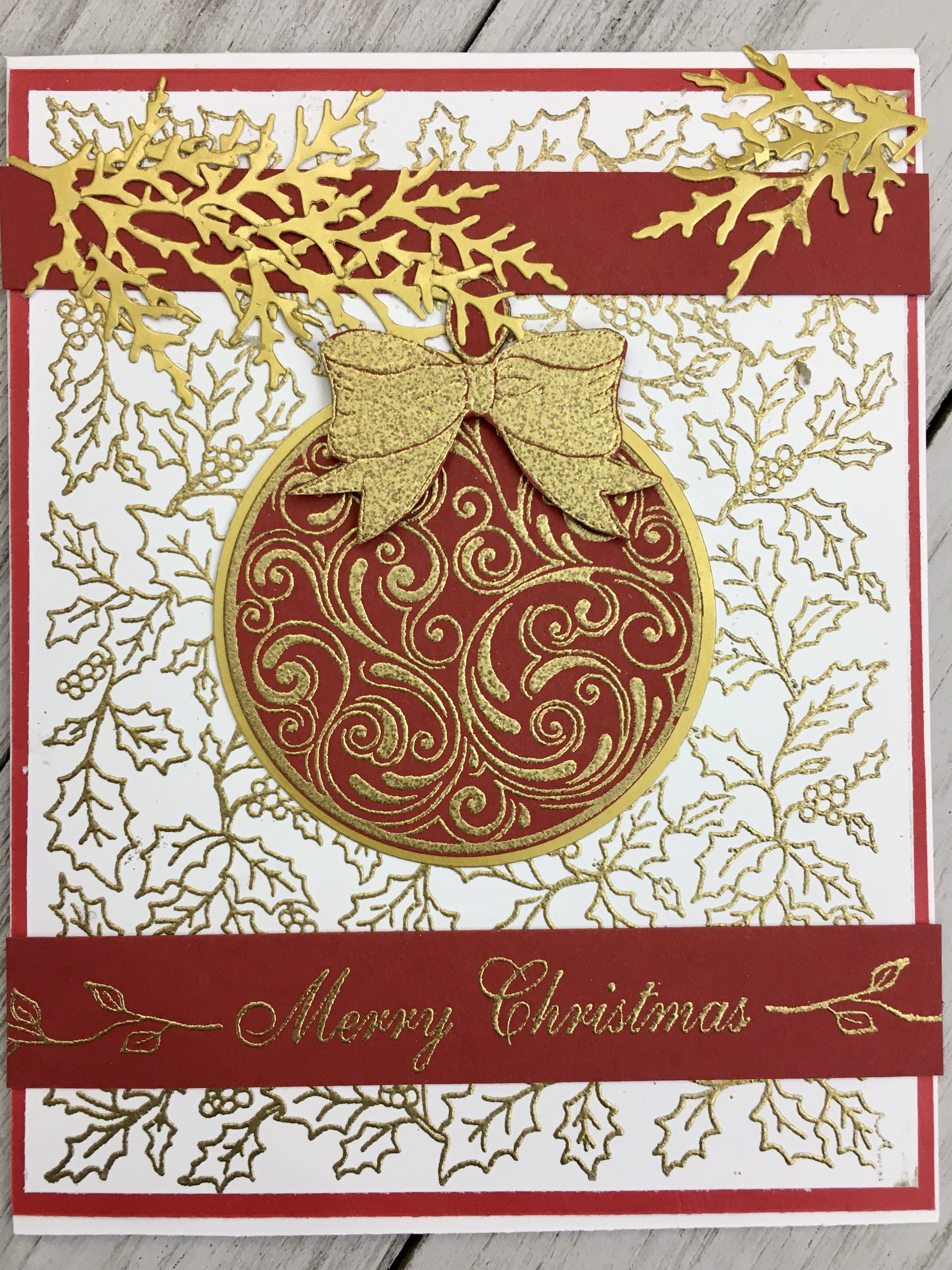 Merry Christmas Vines Rubber Cling Stamp