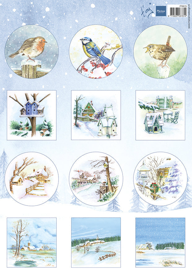 Marianne Design A4 Cutting Sheet -Tiny's Mini's Winter