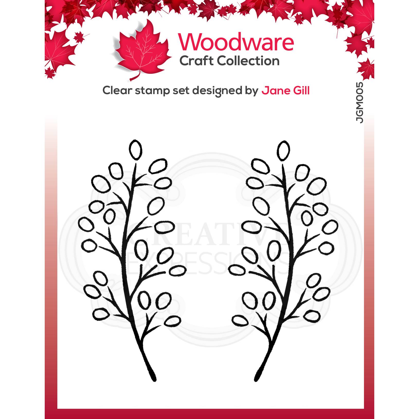 Woodware Clear Singles Carla Leaf