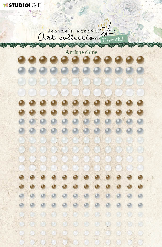 JMA Self-Adhesive Pearls Antique Shine Essentials 105x160x4mm 240 PC nr.22