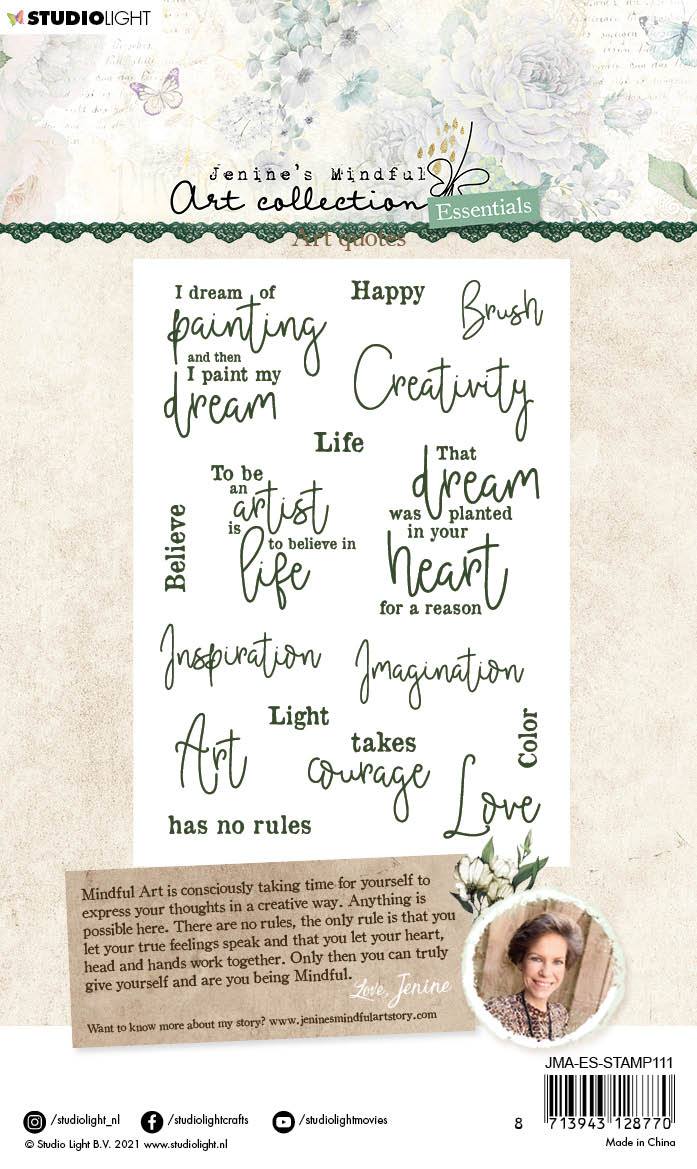 JMA Clear Stamp Art Quotes Essentials 105x148x3mm 1 pc nr.111