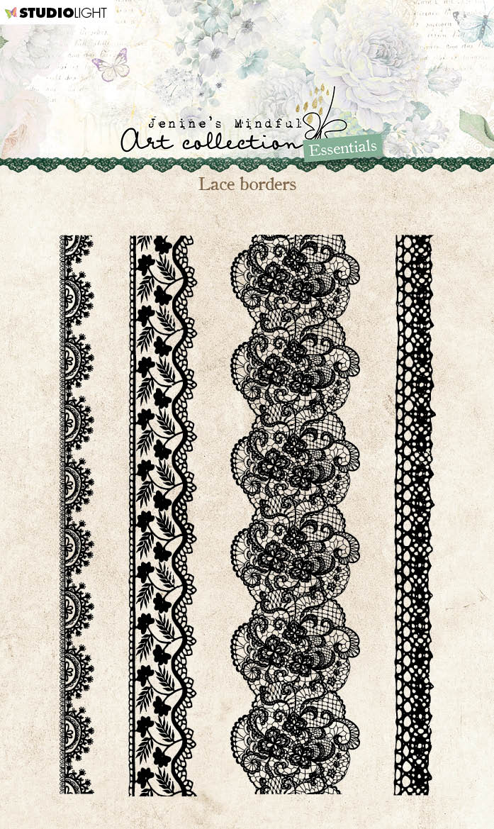 JMA Clear Stamp Lace Borders Essentials 105x148x3mm 4 PC nr.212