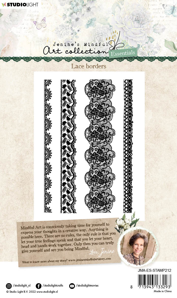 JMA Clear Stamp Lace Borders Essentials 105x148x3mm 4 PC nr.212