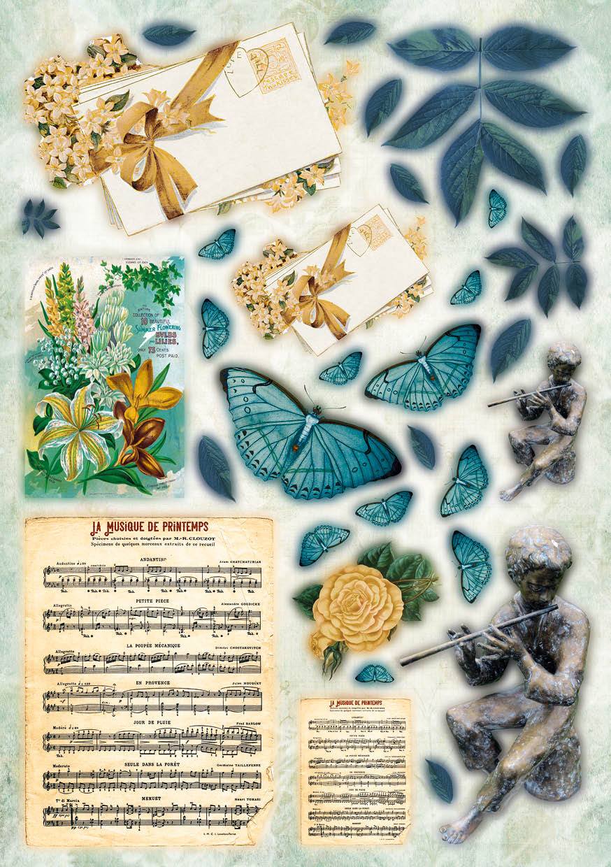 JMA Die-Cut Block Paper Elements New Awakening 148X210mm 20 SH nr.01