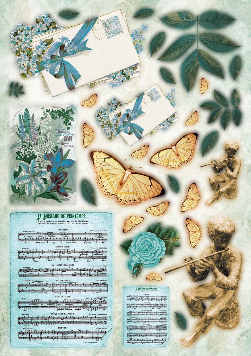 JMA Die-Cut Block Paper Elements New Awakening 148X210mm 20 SH nr.01