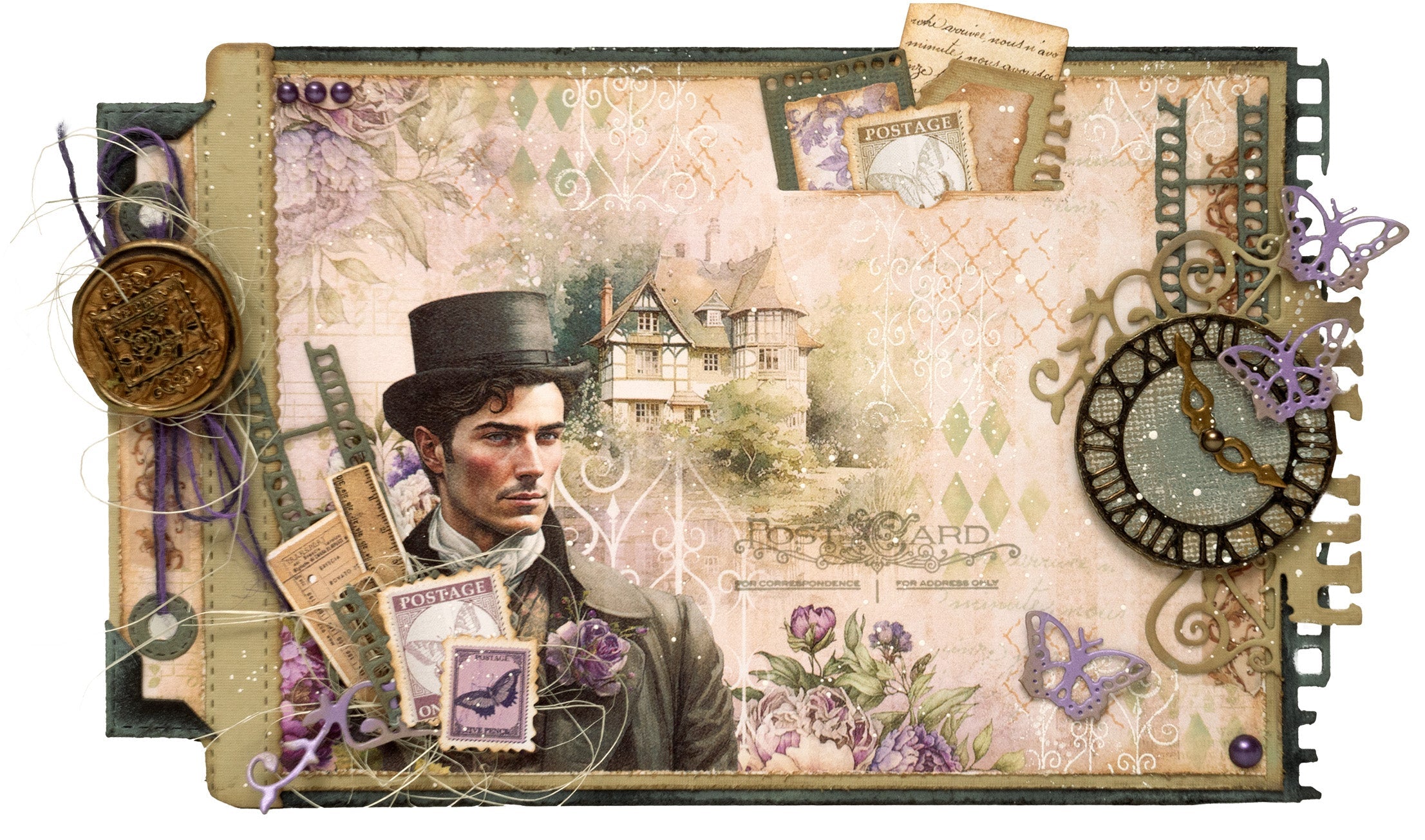 JMA Cutting Die Journal Elements Victorian Dreams 11 PC