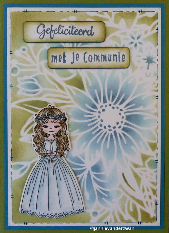 Just Me Stamp & Die Set Girl Communion