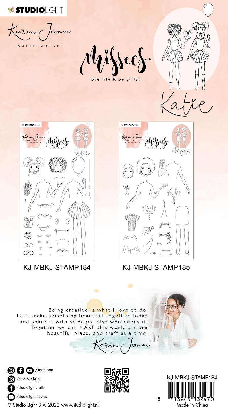 KJ Clear Stamp Katie Missees 152x215x3mm 24 PC nr.184