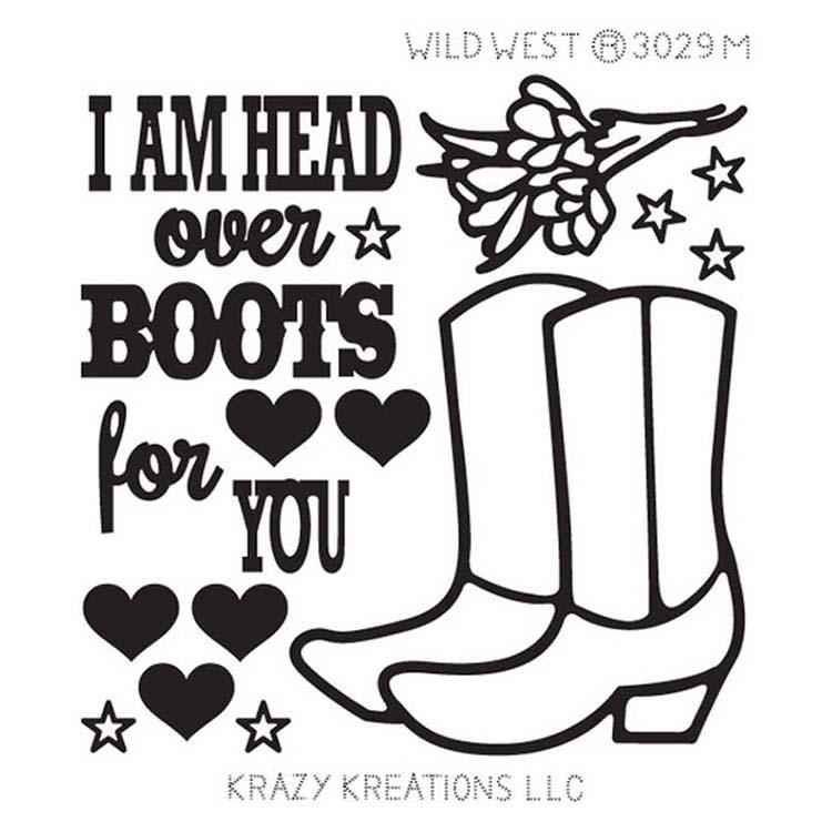 Krazy Kreations Sticker - Wild West