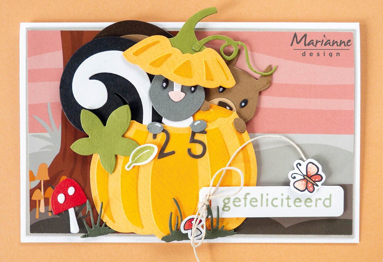 Marianne Design Collectables Die - Eline's Squirrel And Skunk