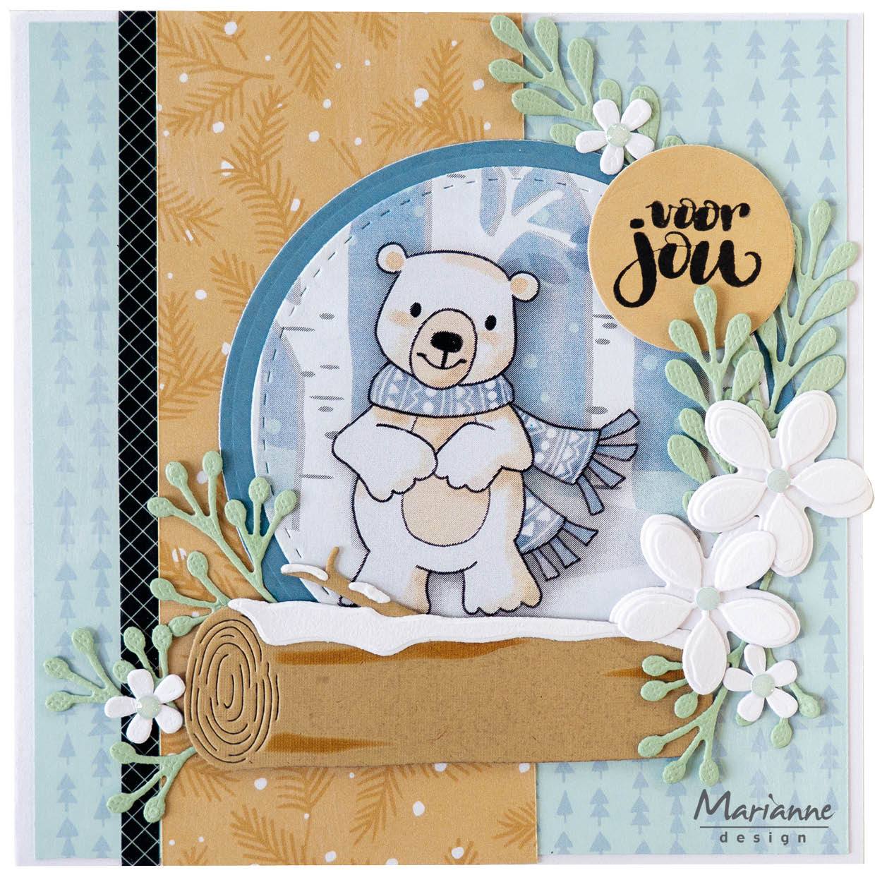 Marianne Design A4 Cutting Sheet - Eline's Polar Bears