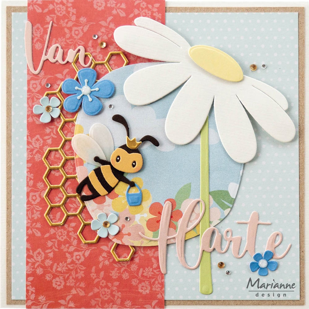 Marianne Design A4 Cutting Sheet - Eline's Flower Garden Backgrounds