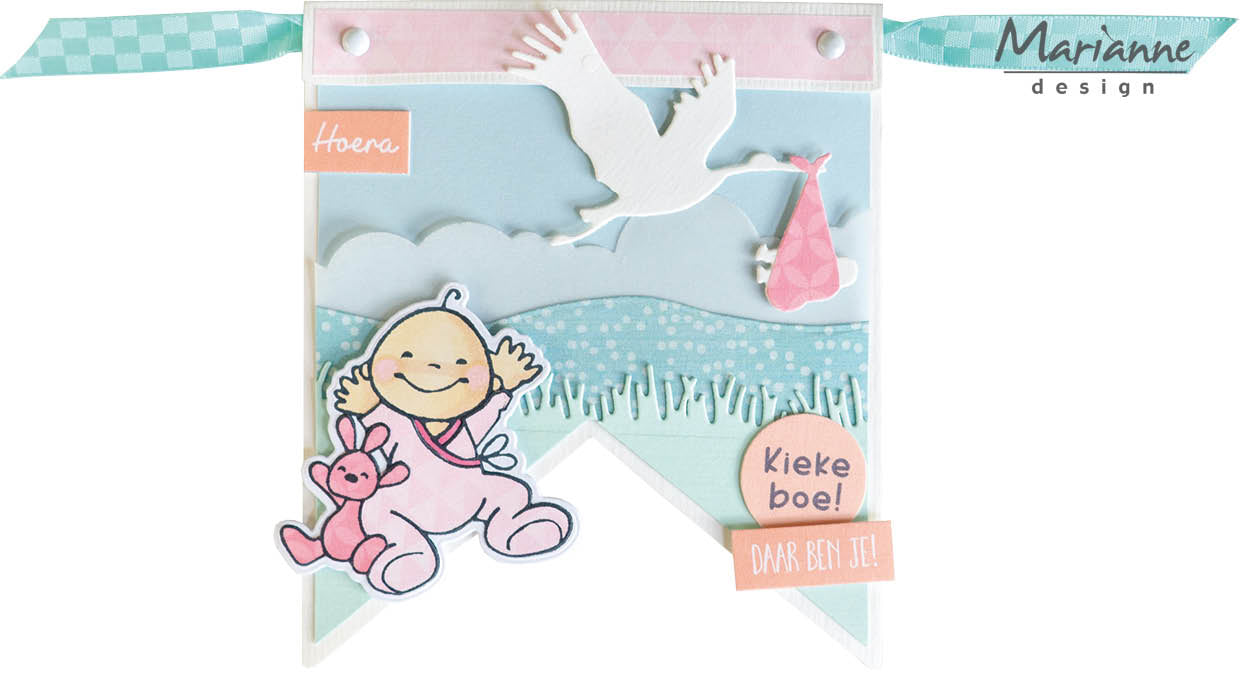 Marianne Design Craftables Die - Slimline Grass-Horizon-Clouds