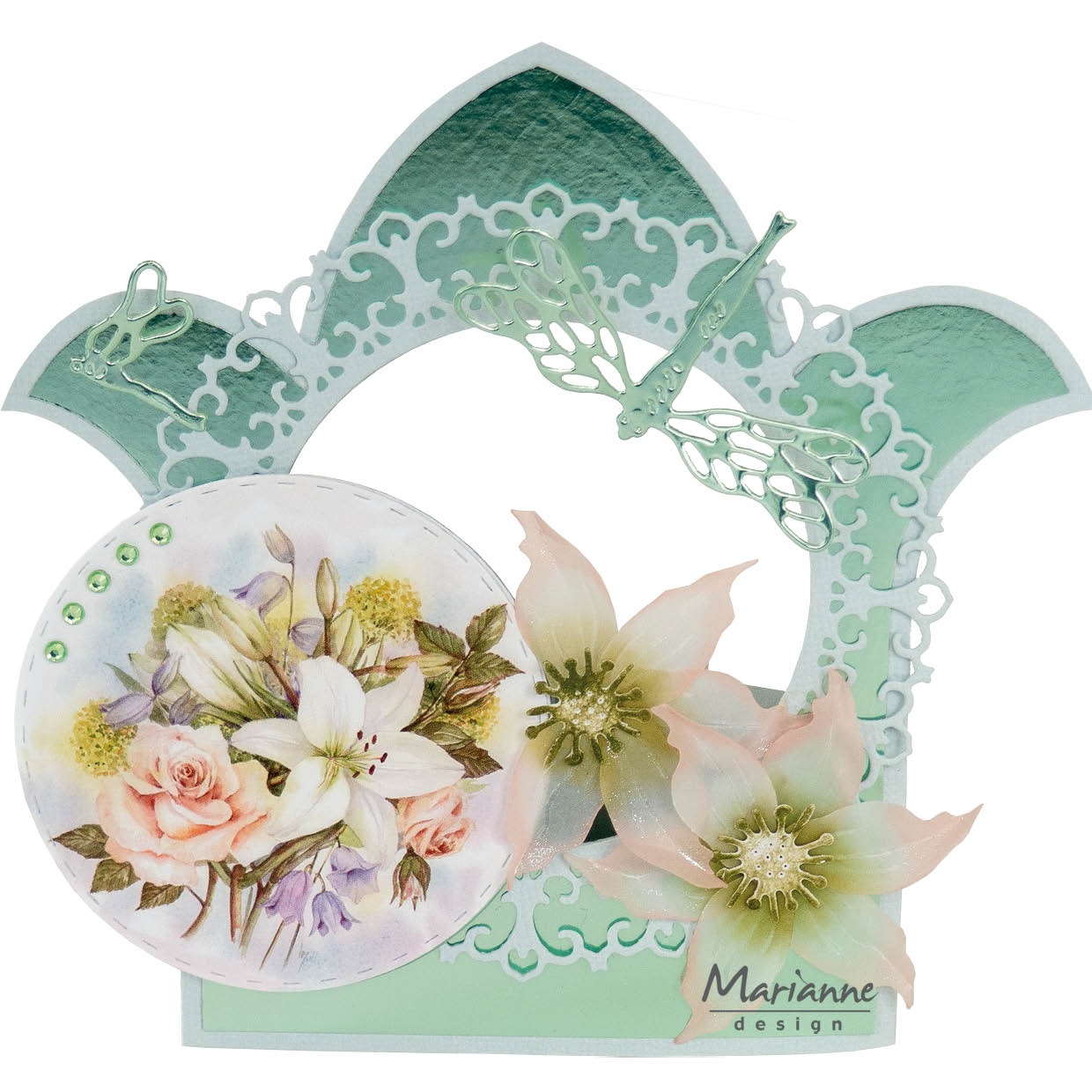 Marianne Design A4 Cutting Sheet - Mattie's Circles - Spring