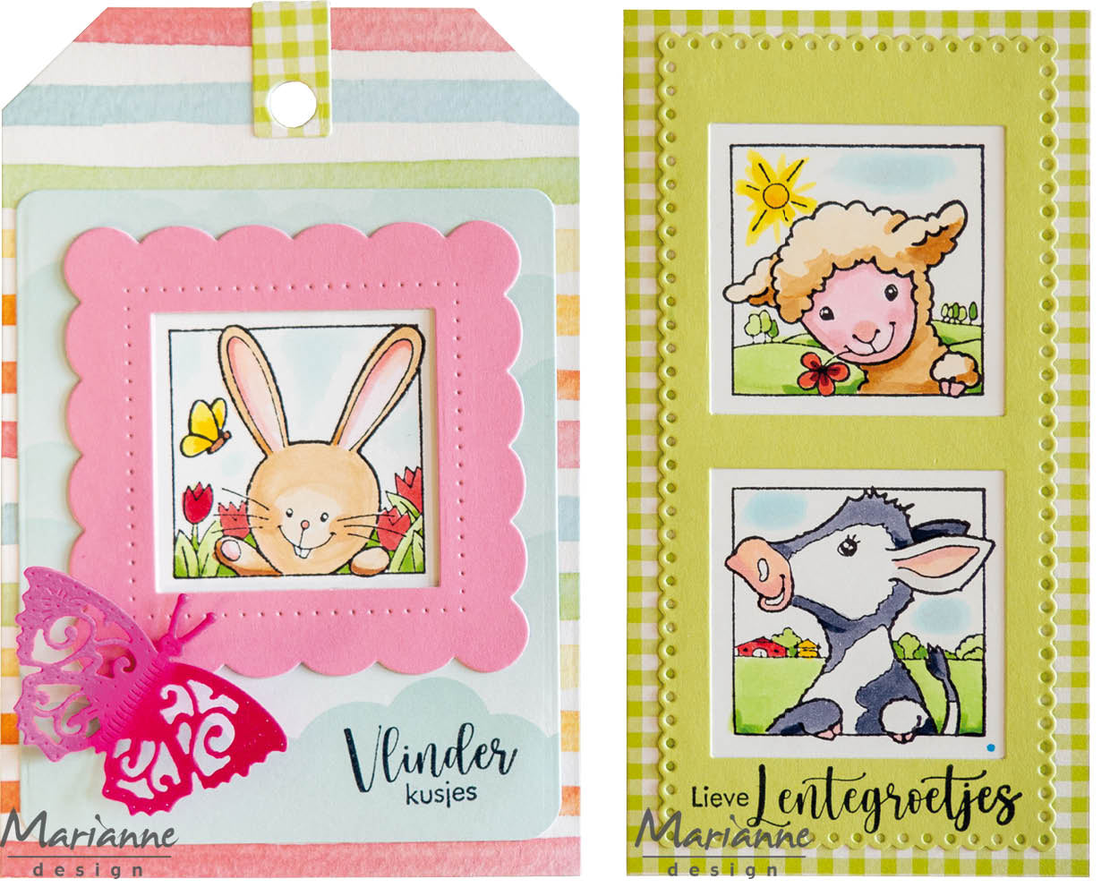 Marianne Design Clear Stamp - Hetty's Peek-A-Boo Spring Animals